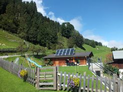 Rutsche, Schaukel, Fußballtor - Maixnerhof Grossarltal